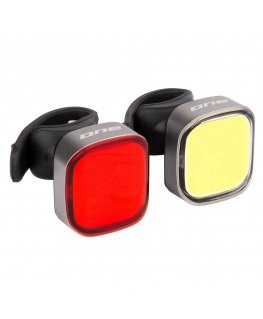 One S.Light 40 USB Black Bicycle Light Set