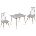 Table with two chairs for kids, Ricokids RC-847 Bunny Table with two chairs for kids, Ricokids RC-847 Bunny