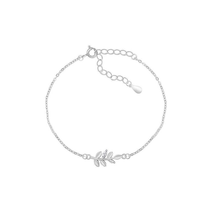 Brilio Silver Brilio Silver Charming silver bracelet with a branch BRC81W