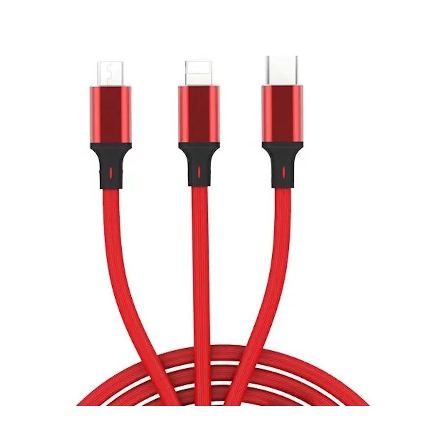 OBAL:ME 3in1 AllConnect Greitas Įkrovimas USB-A|USB-C, Lightning, Micro – 2