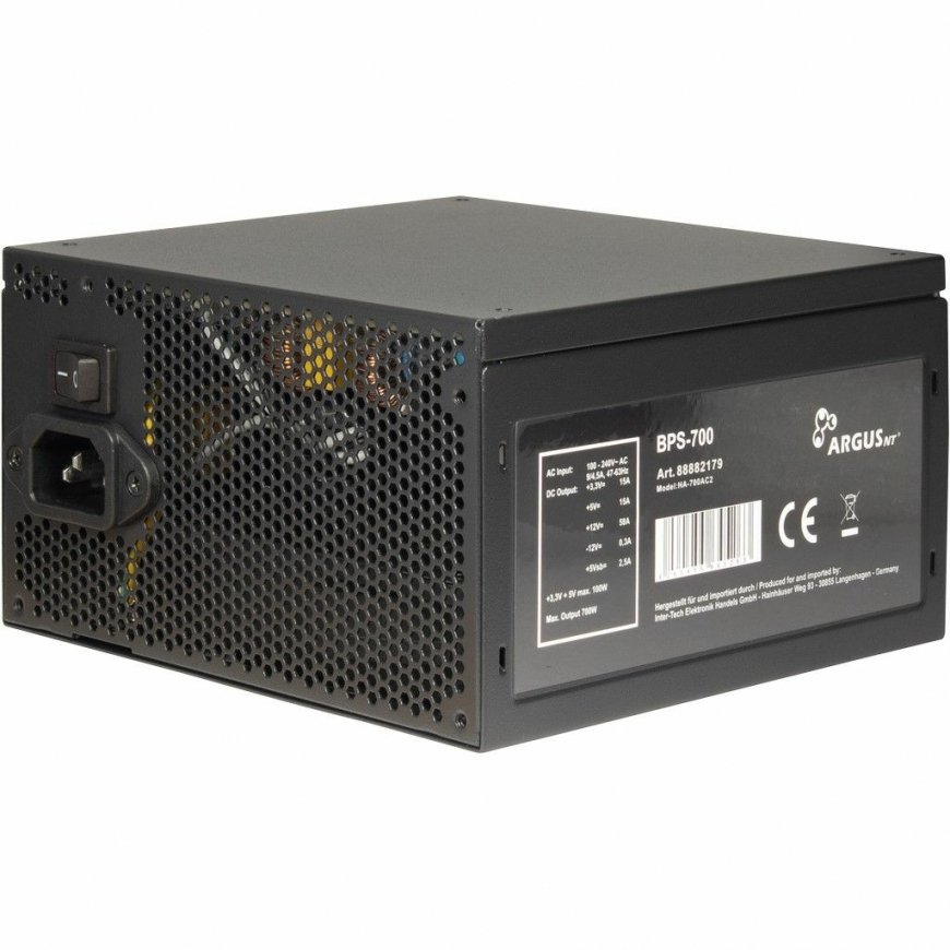 Inter-Tech ArgusNT BPS-700 virtalähdeyksikkö 700 W 20+4 pin ATX ATX musta – 3