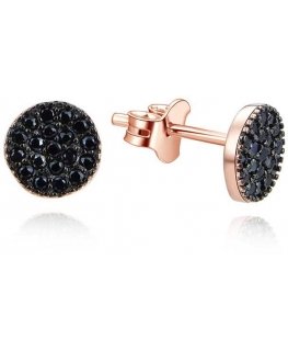 Серьги Beneto Magic бронзовые с серебром и цирконами AGUP2246-ROSE
