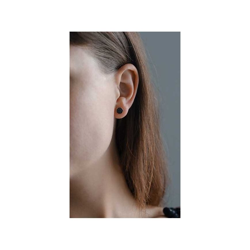 Beneto Magic bronze silver earrings with zirconia AGUP2246-ROSE – 2