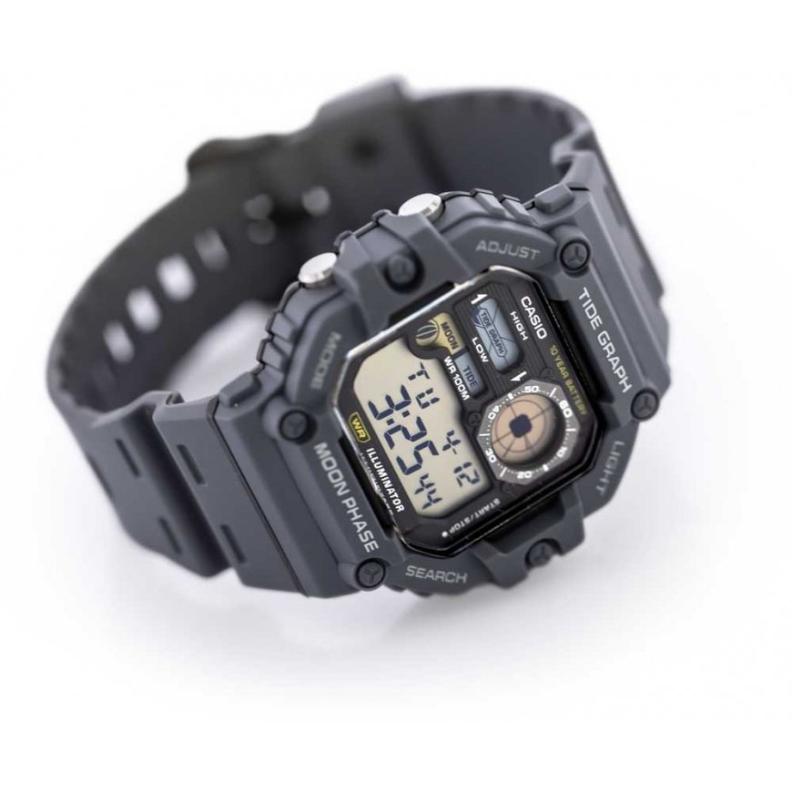 Vīriešu pulkstenis CASIO Digital Moonphase WS-1700H-8AV + KASTE – 3
