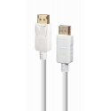 Gembird CC-DP2-6-W DisplayPort kabelis 1,8 m Balts Gembird CC-DP2-6-W DisplayPort kabelis 1,8 m Balts