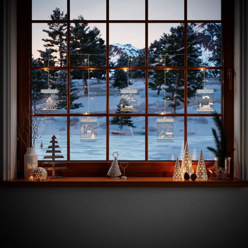 AmeliaHome LEDPL/AH/CHRISTMASCITY/RECT/SET/5PCS – 2