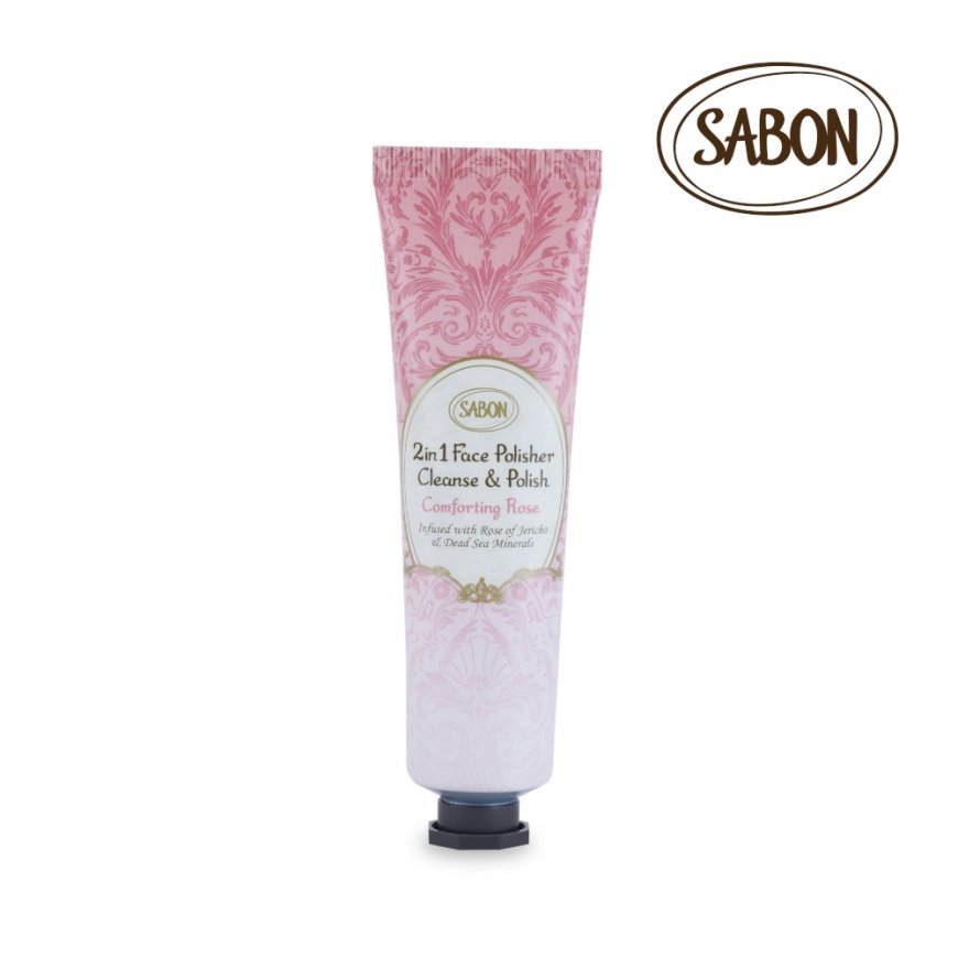 Sabon ПОЛИРОВЩИК ДЛЯ ЛИЦА 2 в 1 успокаивающая роза 60 мл – 2