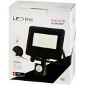 Āra gaismeklis ar kustības sensoru LED 30W neitrāli balta 230Vac, 3000lm, IP65, melns, PHOTON, LED LINE Āra gaismeklis ar kustības sensoru LED 30W neitrāli balta 230Vac, 3000lm, IP65, melns, PHOTON, LED LINE