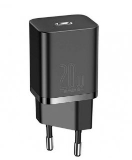 Baseus Super Si Älypuhelin musta AC Sisätila