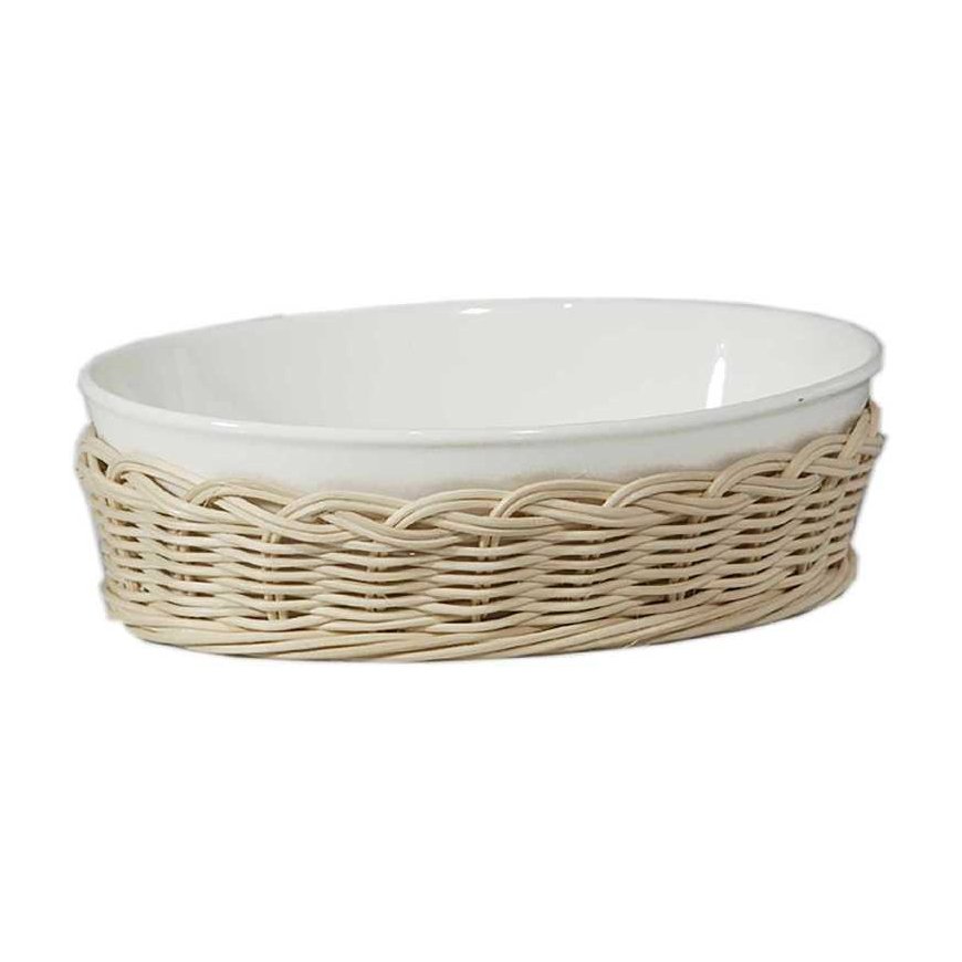 WHITE PORCELAIN MIDOLLINO Oval baking dish 18 cm – 2