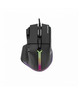White Shark MARROK Black pele Birojs Labā roka USB Type-A Optisks 12000 DPI