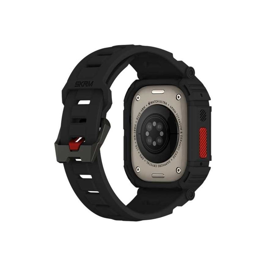 Skinarma ranneke + kotelo Mecha 2in1 Apple Watch 49mm musta – 3