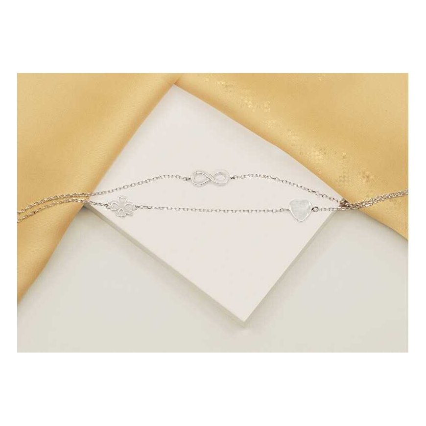 Brilio Silver Double BRC34W silver charm bracelet – 4