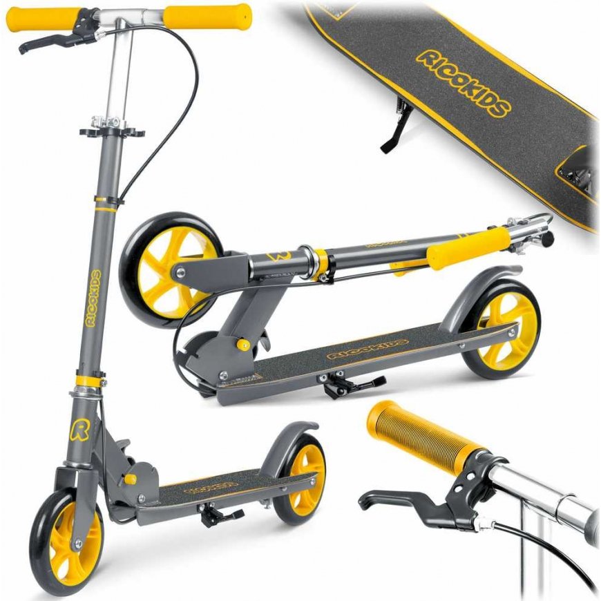 Paspirtuks Kodi pelēki-oranžs Ricokids