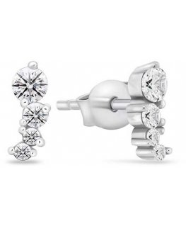 Brilio Silver Brilio Silver Charming silver earrings with zircons EA968W