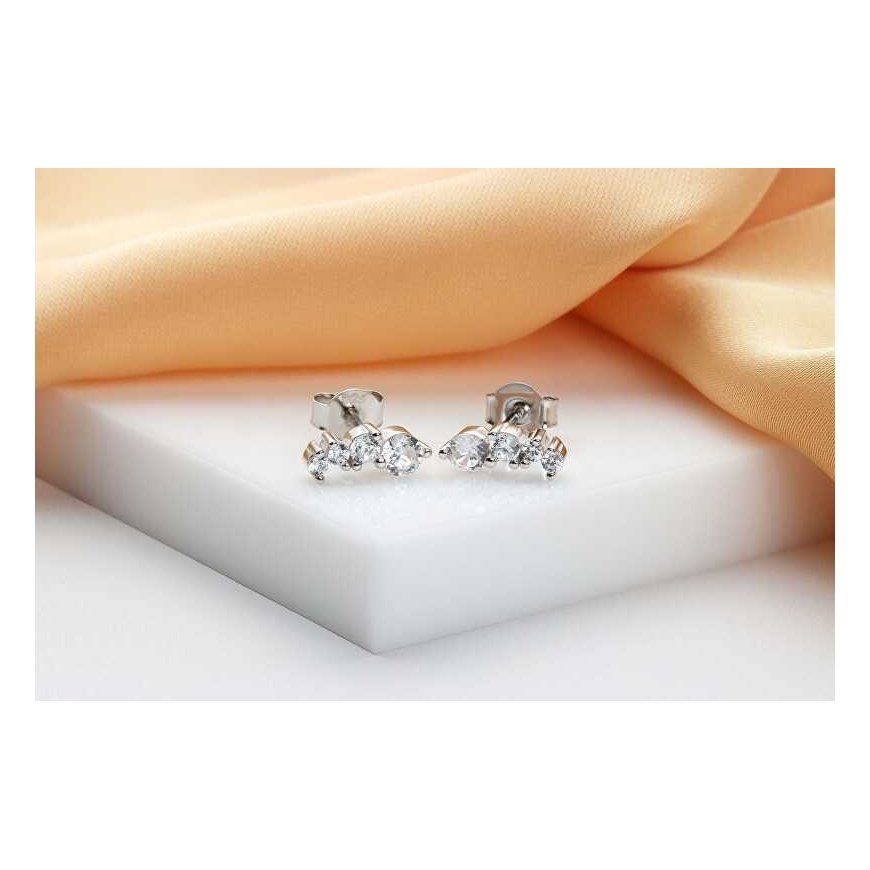 Brilio Silver Brilio Silver Charming silver earrings with zircons EA968W – 3