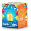Globaali tulo 0,42m3 heliosylinteri, jossa on balonki ja nauha