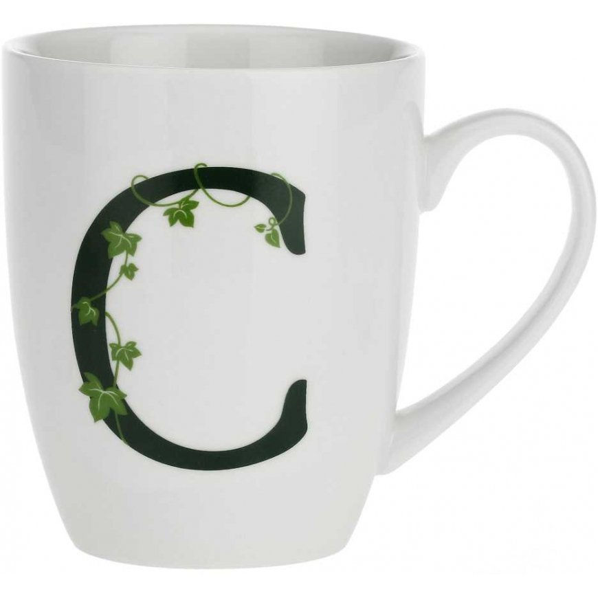 THE WHITE PORCELAIN ATUPERTU Mug with holder 380 ml, Pattern C
