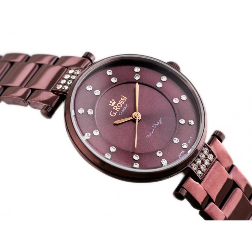 Watch for women G. ROSSI - C5131B-2B3 (zg780d) violet + box – 4