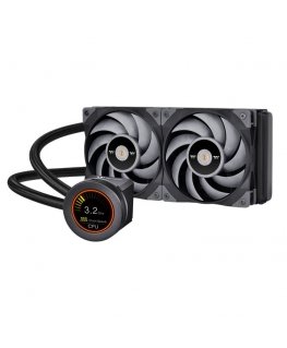 Thermaltake CL-W322-PL12GM-B Datora dzesēšanas sistēma Procesors Universāls šķidruma dzesētājs 12 cm Melns, Pelēks
