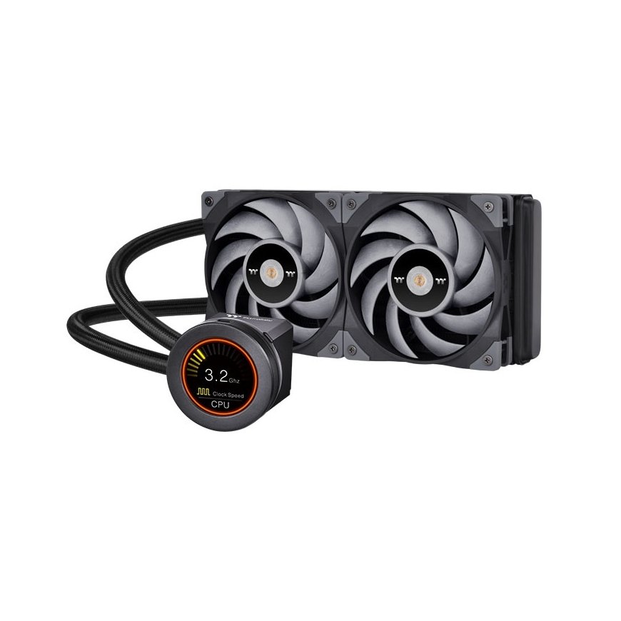 Thermaltake CL-W322-PL12GM-B computer cooling system Processor All-in-one liquid cooler 12 cm Black,