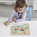 Tooky Toys TOOKY TOY деревянные интерактивные пазлы автомобили Tooky Toys TOOKY TOY деревянные интерактивные пазлы автомобили