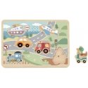 Tooky Toys TOOKY TOY деревянные интерактивные пазлы автомобили Tooky Toys TOOKY TOY деревянные интерактивные пазлы автомобили