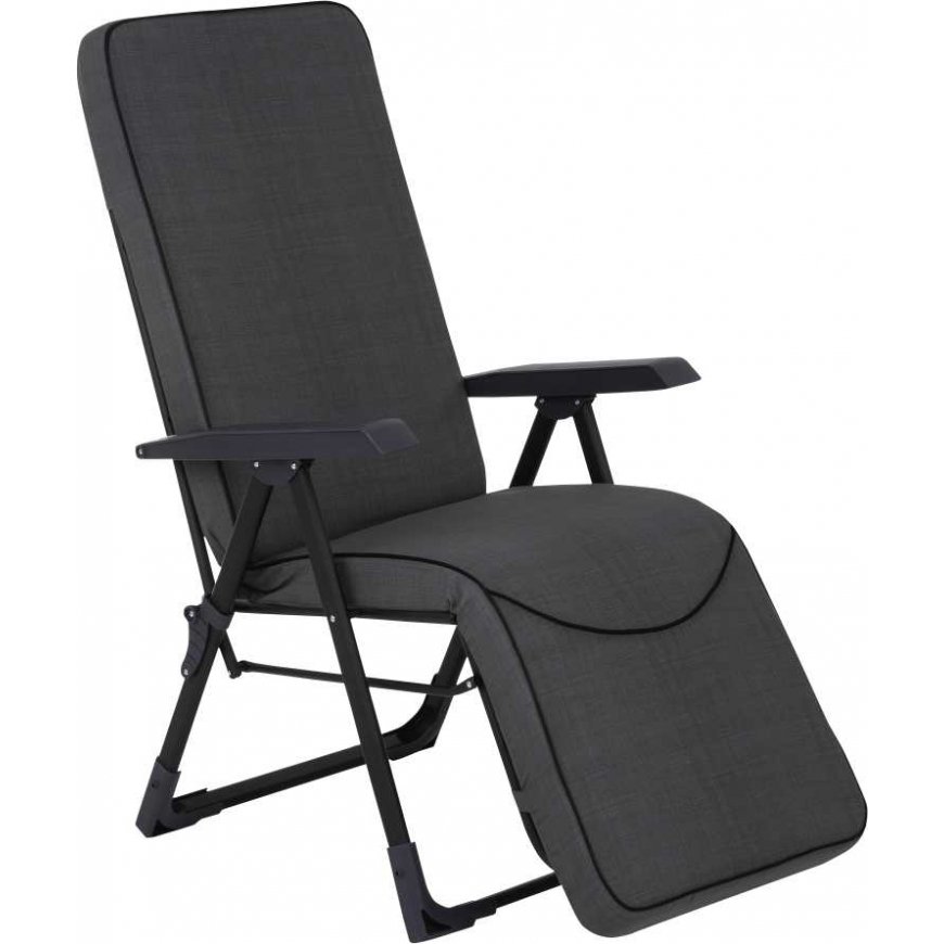 Sofa chair with footrest Modena Square Plus Black Edition H024-07PB PATIO