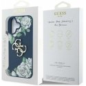 Originalus Dėklas GUESS Grained Roses Big 4G logo skirtas Apple iPhone 16 mėlynos spalvos Originalus Dėklas GUESS Grained Roses Big 4G logo skirtas Apple iPhone 16 mėlynos spalvos