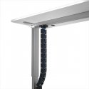 Kabeļu turētājs, Gooseneck ar magnētisko turētāju, melns/zils, 1285mm, regulējama augstuma galdiem, Powerton Kabeļu turētājs, Gooseneck ar magnētisko turētāju, melns/zils, 1285mm, regulējama augstuma galdiem, Powerton