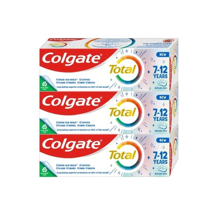 Colgate Bērnu zobu pasta Total Junior Trio 3 x 50 ml