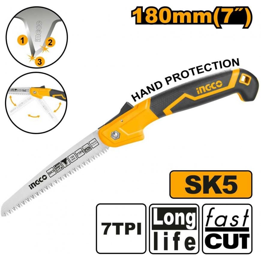 Ingco HFSW1808 Medžio pjūklas 180mm – 2