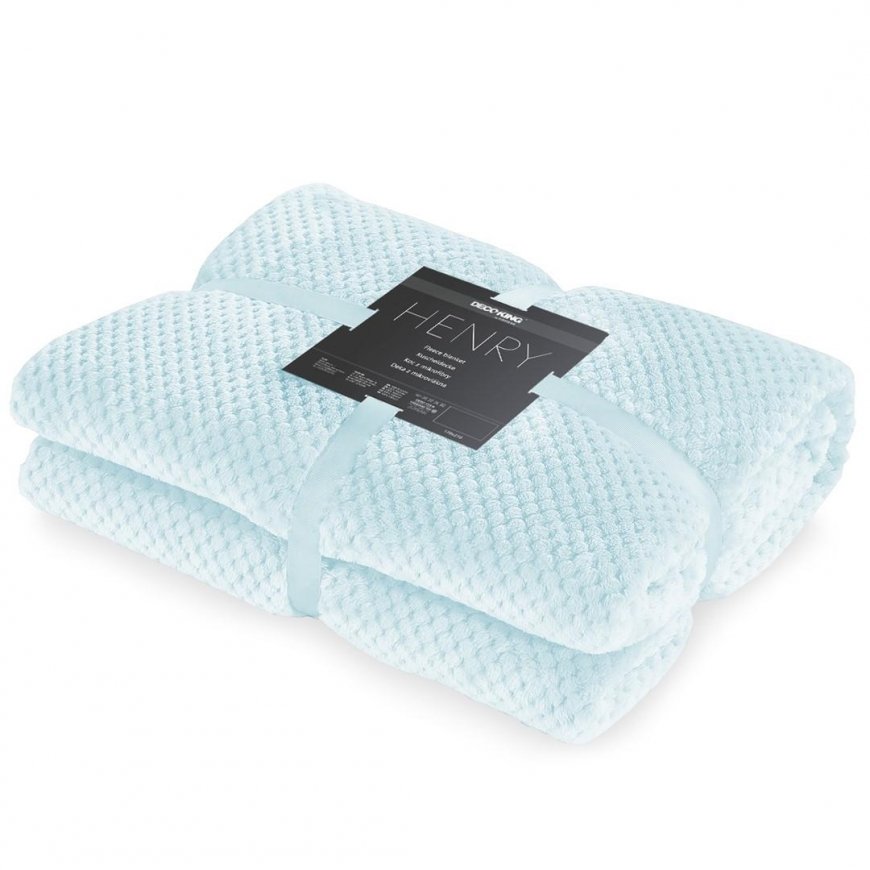 Pledas DecoKing Henry, šviesiai mėlynas, 240 cm x 220 cm – 2