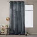 Ночная штора с кольцами AmeliaHome VELVET 140X270 см, 1 шт., цвет: графит Ночная штора с кольцами AmeliaHome VELVET 140X270 см, 1 шт., цвет: графит