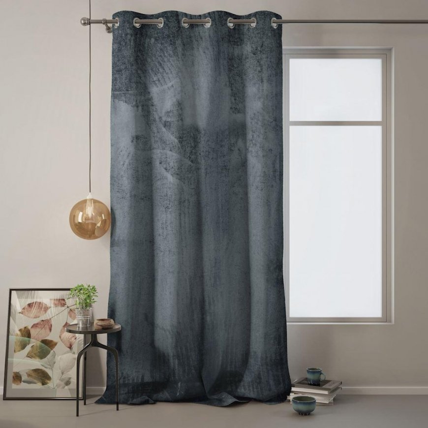 Night curtain with rings AmeliaHome VELVET 140X270 cm, 1 pc., color: graphite – 3