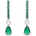 Brilio Silver Brilio Silver Ring Earrings with Green Zircon EA757WG Brilio Silver Brilio Silver Ring Earrings with Green Zircon EA757WG