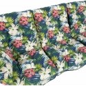 Dark cushion pads ROMA 108x56x10cm, dark floral, set of 3. Dark cushion pads ROMA 108x56x10cm, dark floral, set of 3.