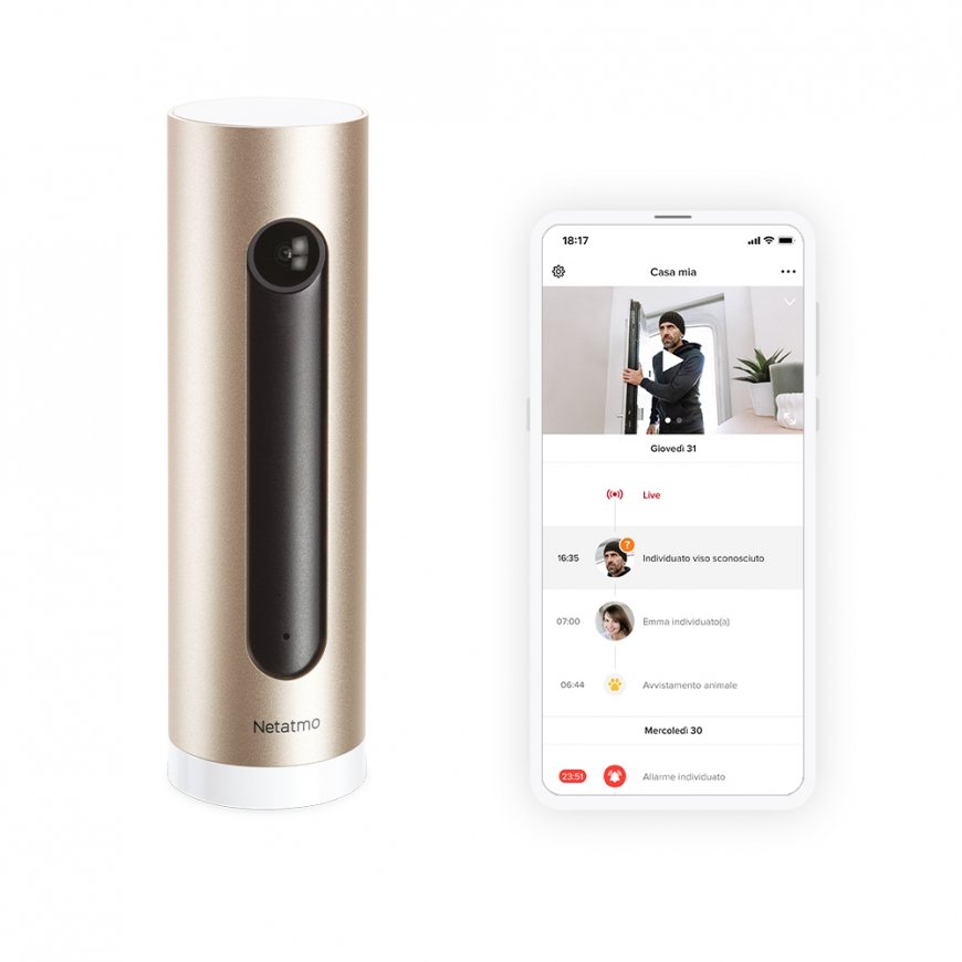 Netatmo Welcome IP süsteemiga turvakaamera Hoonesisene 1920 x 1080 pikslit Laud – 3