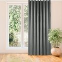 Kardin VILA grafiitvärvi klassikaline läbipaistev laineline riba 7 cm samet 200x175 HOMEDE Kardin VILA grafiitvärvi klassikaline läbipaistev laineline riba 7 cm samet 200x175 HOMEDE