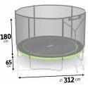 10 pēdu / 312 cm dārza batuts ar āra tīklu un Neo-Sport kāpnēm 10 pēdu / 312 cm dārza batuts ar āra tīklu un Neo-Sport kāpnēm