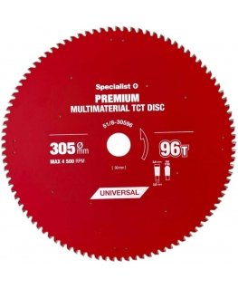 Pjovimo diskas 305x96Tx30mm, Multimaterial PREMIUM, SPECIALIST+