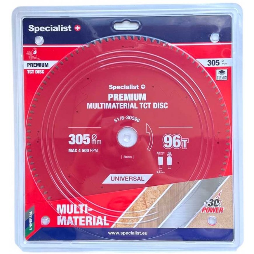 Cutting disc 305x96Tx30mm, Multimaterial PREMIUM, SPECIALIST+ – 2