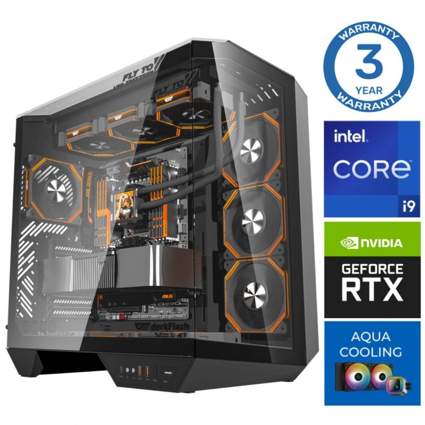 INTOP AQUA i9-14900KF 32GB DDR5 2TB SSD M.2 NVME+2TB RTX5070Ti 16GB no-OS