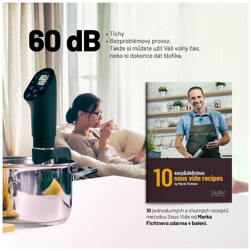 Lauben Smart Sous Vide 1200SB vacuum cooking device – 4