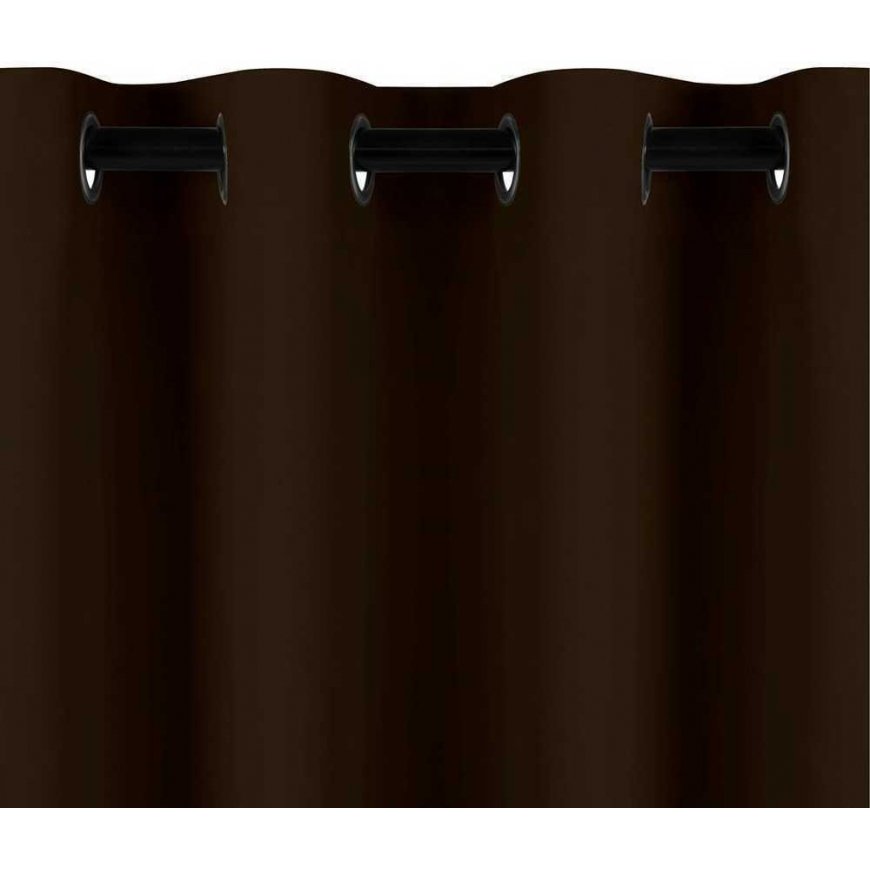 Yöverho renkailla AmeliaHome BLACKOUT 140X245 cm, 1 kpl, väri: ruskea – 3