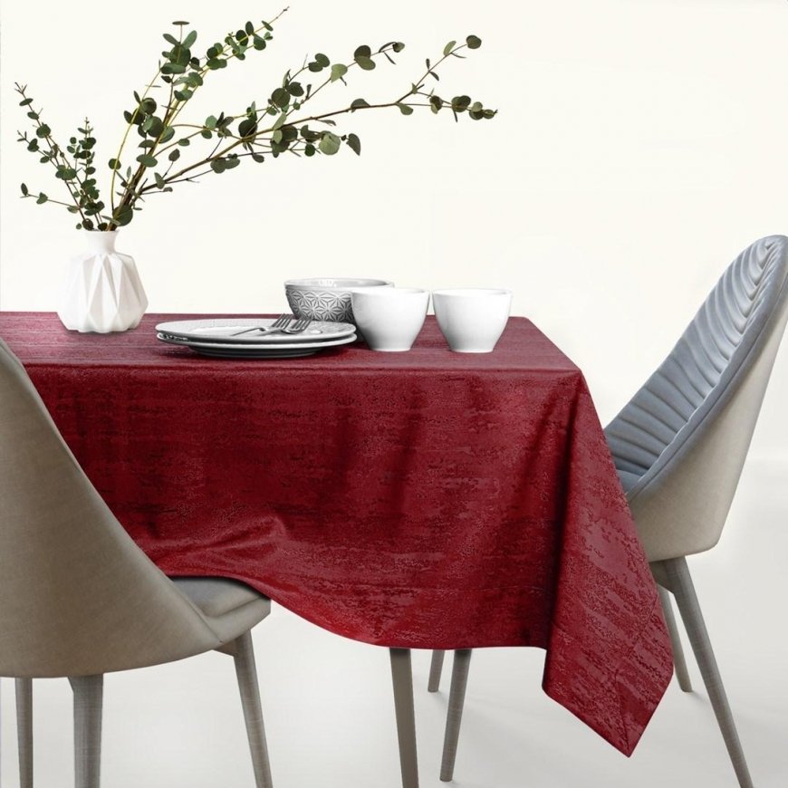 AmeliaHome TCLOTH/AH/VESTA/BRD/CLARET/120X120 – 5
