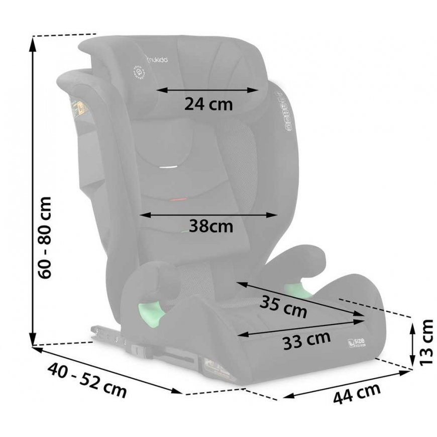 Nukido Louis Soft car seat black 15-36 kg ISOFIX – 3