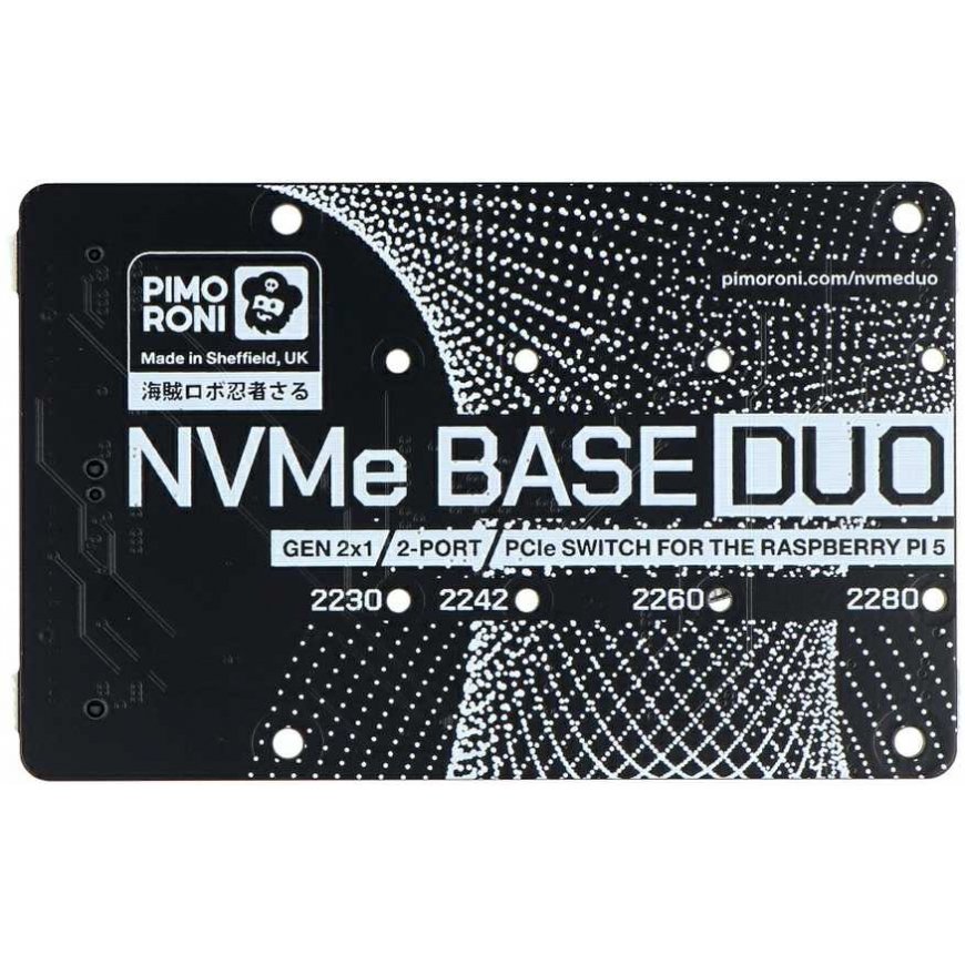 NVMe Base Duo expansion board - designed for Raspberry Pi 5 - Pimoroni PIM704 – 3