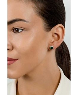 Brilio Silver Shiny silver earrings with zirconia EA601WG