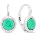 Brilio Silver Brilio Sidabrinis Fine silver earrings with synthetic opals EA376WG Brilio Silver Brilio Sidabrinis Fine silver earrings with synthetic opals EA376WG